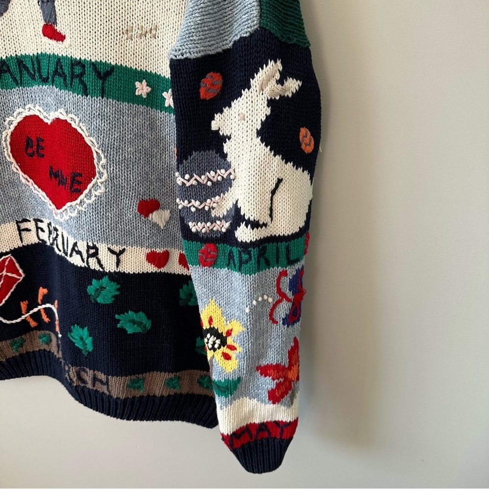 Christopher & Banks Multicolor Holiday Theme Cardigan Sweater - Picture 11 of 16